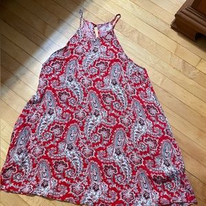 American Eagle Halter Paisley Swing Dress